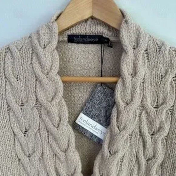 Irish cardigan wool cashmere blend - Picture 2 of 6